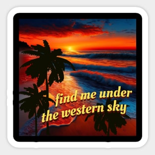 Western Sky Sticker